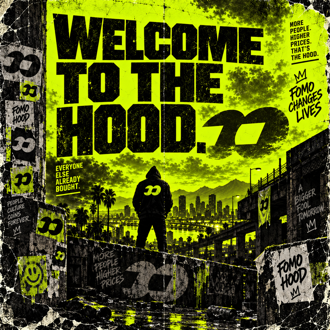 Welcome to the hood propaganda poster